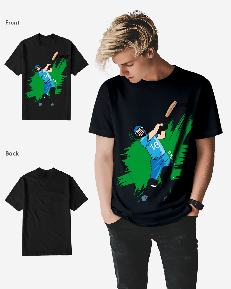 G West Cricket India T-Shirt : Gwdtfl2411 - 3 Colors Mens G West