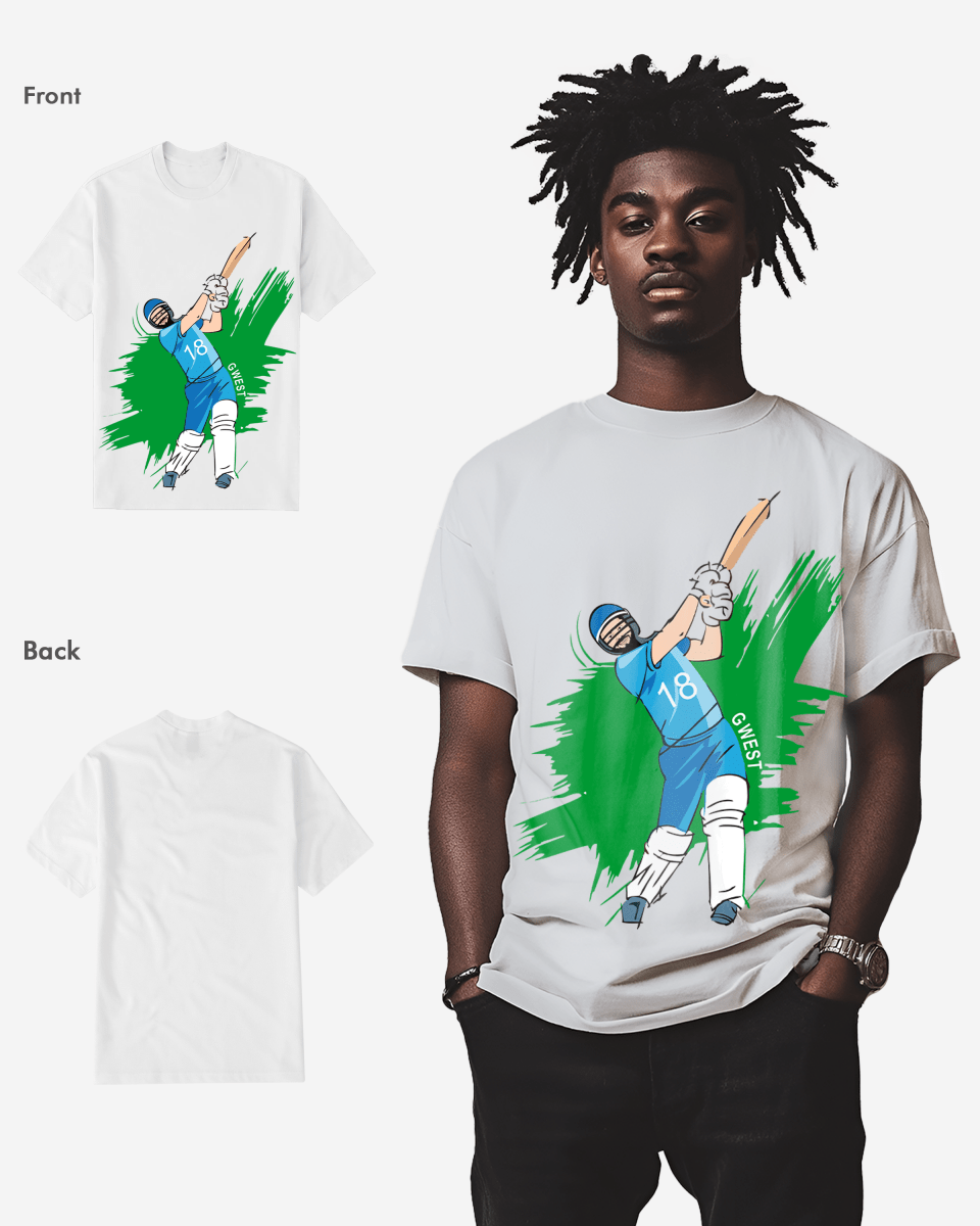 G West Cricket India T-Shirt : Gwdtfl2411 - 3 Colors Mens G West