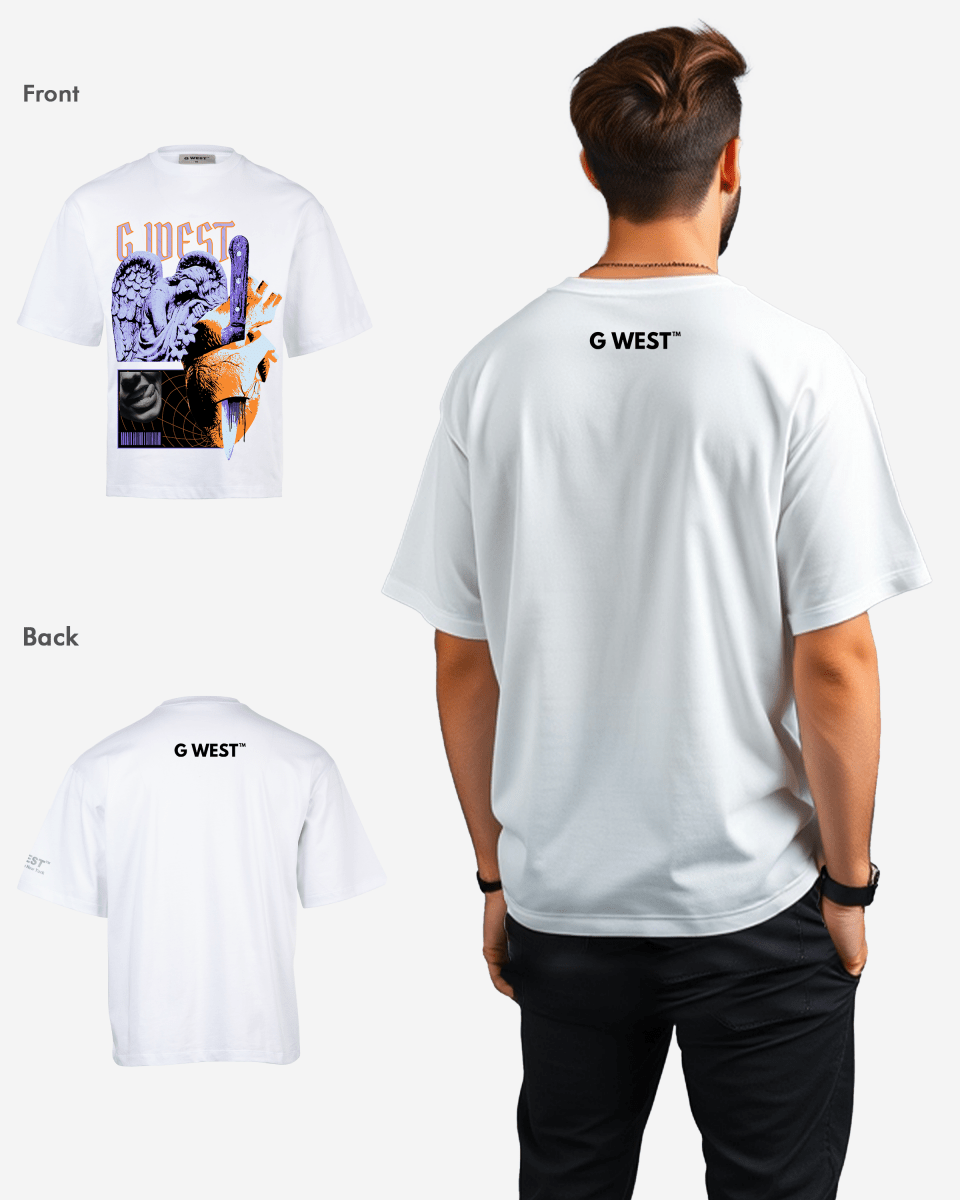 G WEST Cut to the core oversized T-Shirt Mens G West