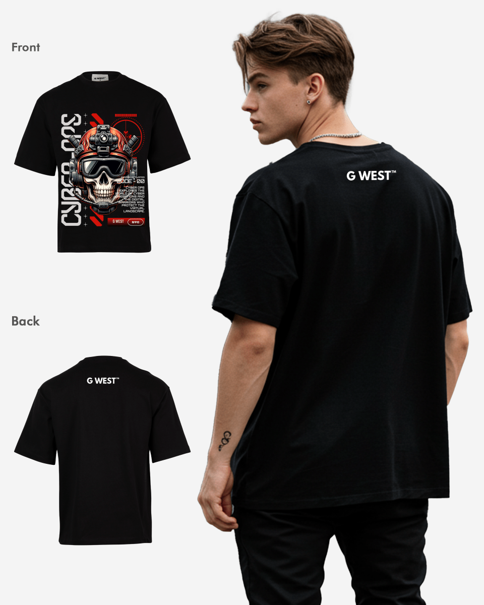 G WEST CYBER OVERSIZED T-Shirt Mens G West