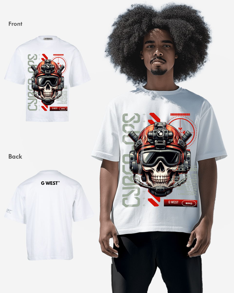 G WEST CYBER OVERSIZED T-Shirt Mens G West