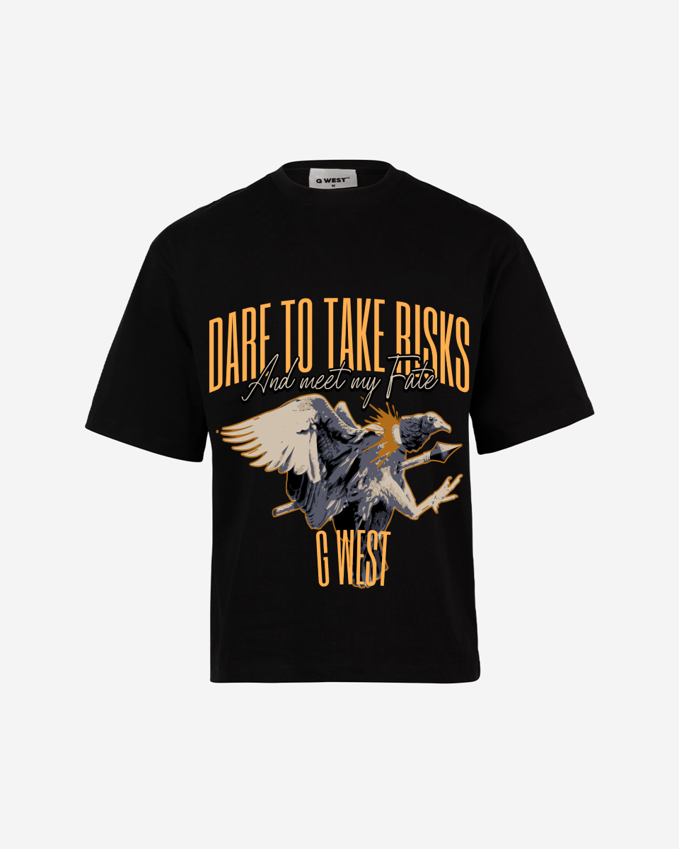 G WEST Dare To Take Bisks Oversized T-Shirt Mens G West