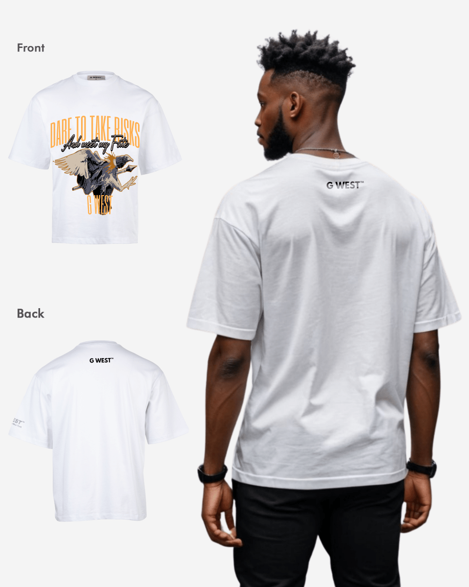 G WEST Dare To Take Bisks Oversized T-Shirt Mens G West