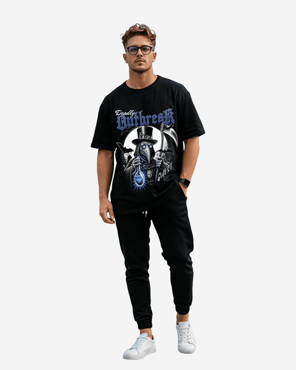 Camiseta extragrande para hombre G West Deadly Outbreak
