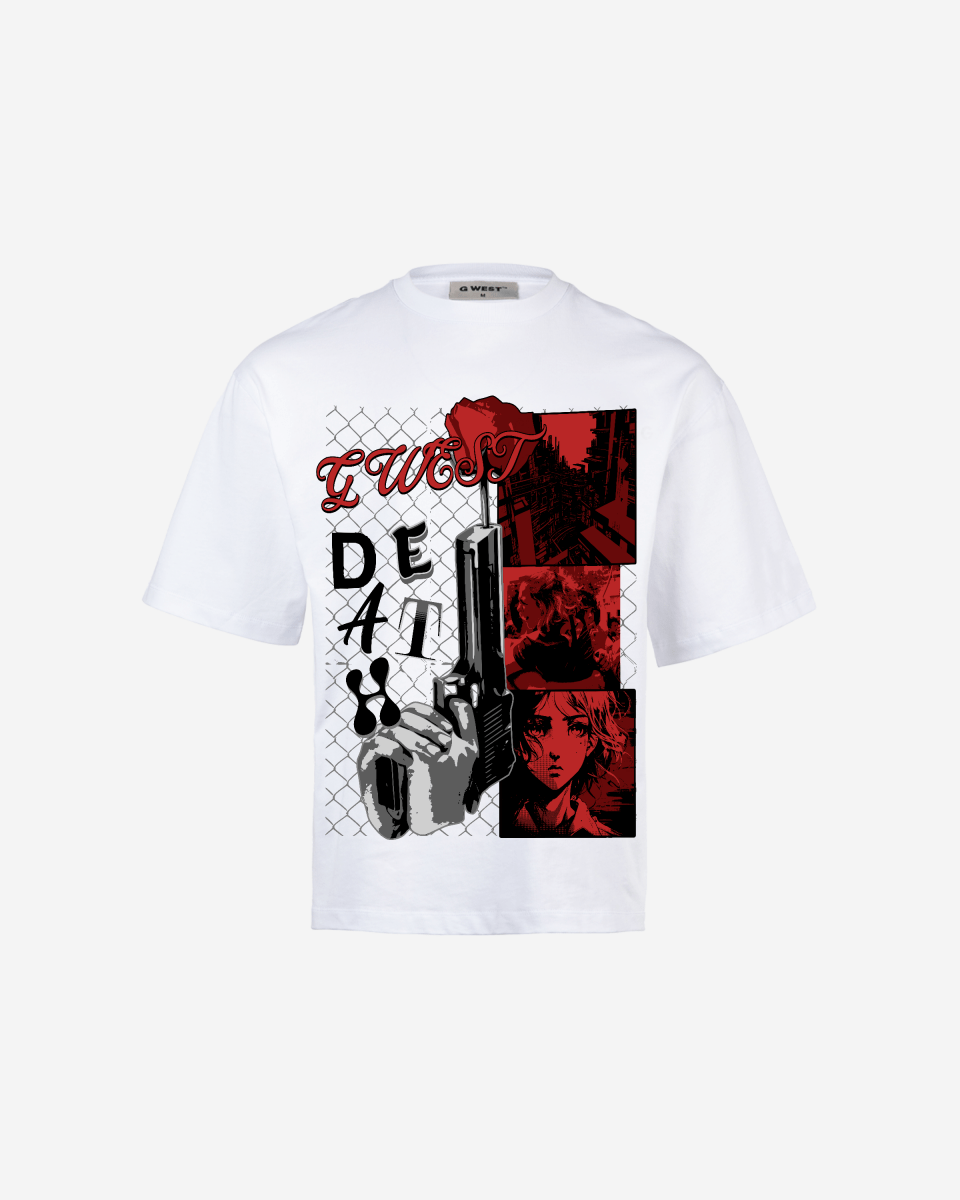 G WEST DEATH OVERSIZED T-Shirt Mens G West