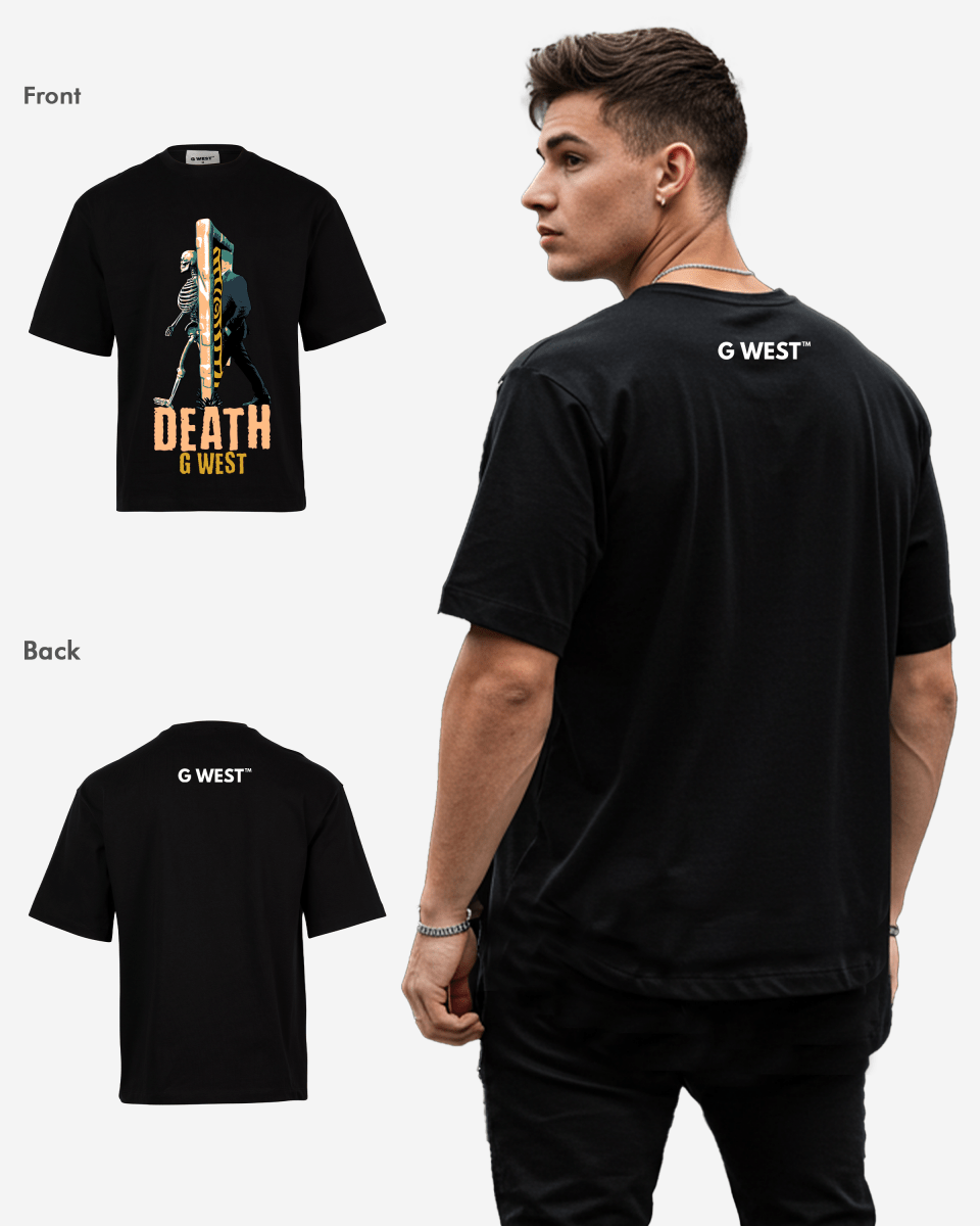 G WEST DEATH OVERSIZED T-Shirt Mens G West