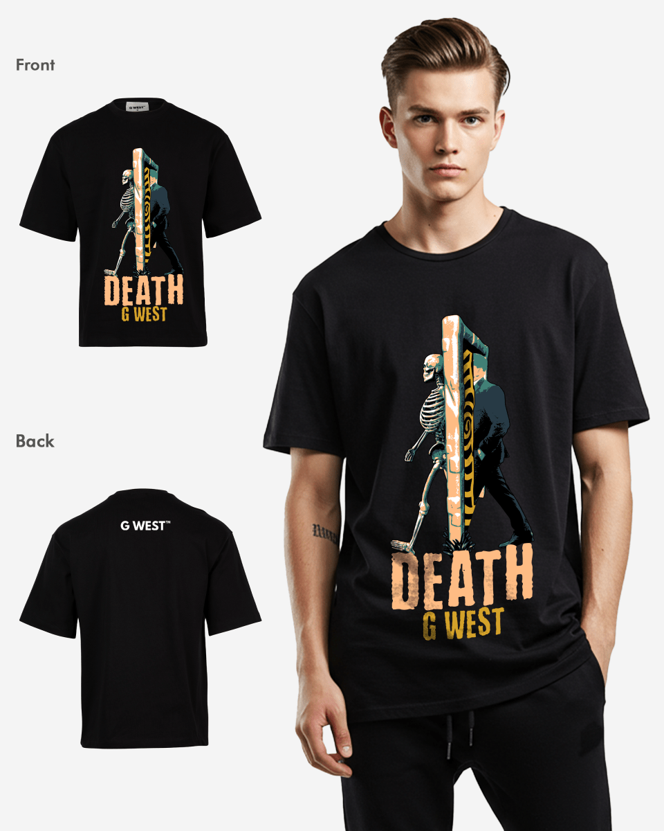 G WEST DEATH OVERSIZED T-Shirt Mens G West