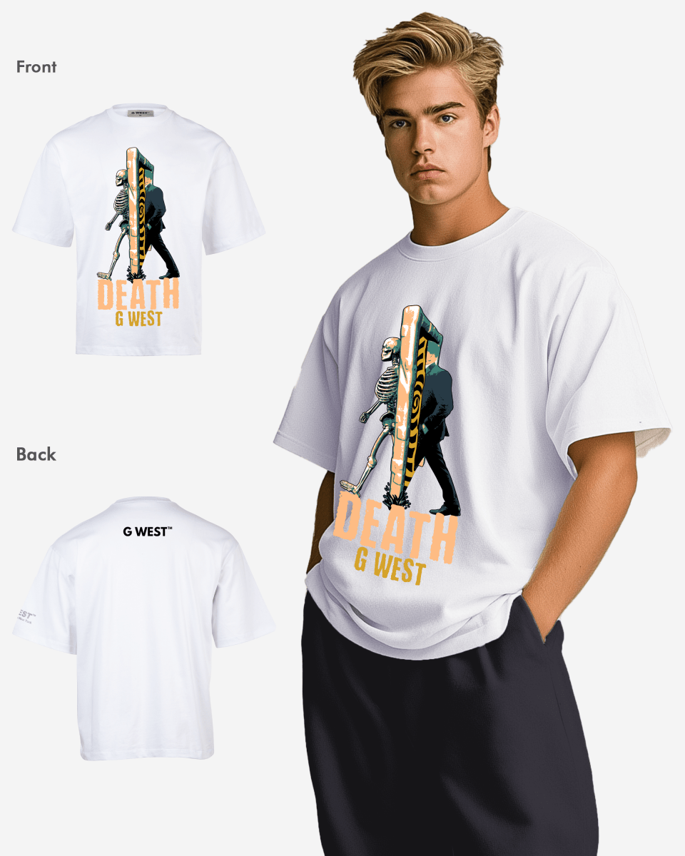 G WEST DEATH OVERSIZED T-Shirt Mens G West