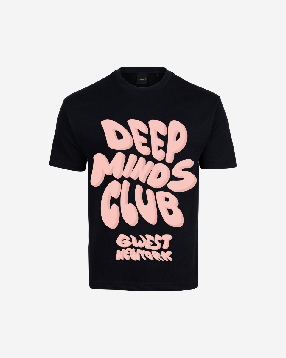 G West Mens Deep Minds Club Oversized Tee G West