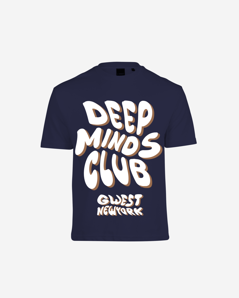 G West Mens Deep Minds Club Oversized Tee G West