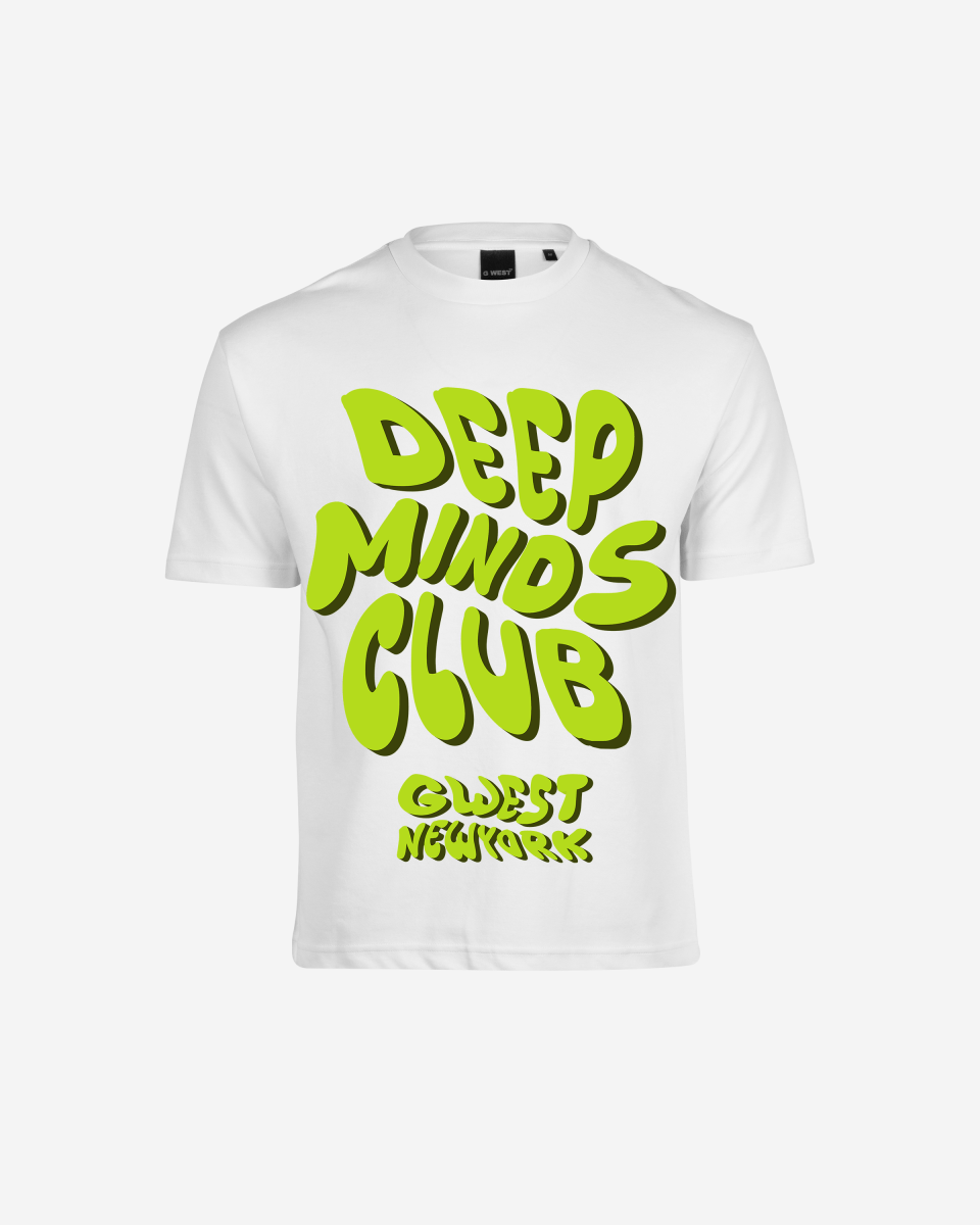 G West Mens Deep Minds Club Oversized Tee G West