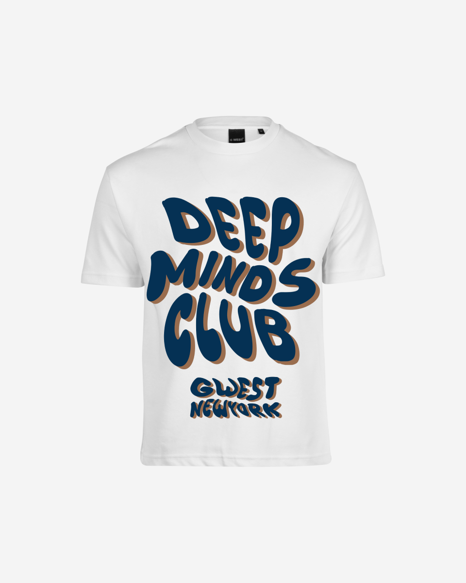 G West Mens Deep Minds Club Oversized Tee G West