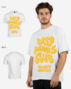 G West Mens Deep Minds Club Oversized Tee G West