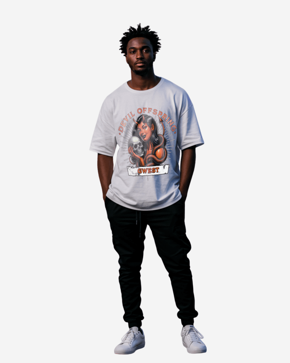 Camiseta extragrande para hombre G West Devil Offspring