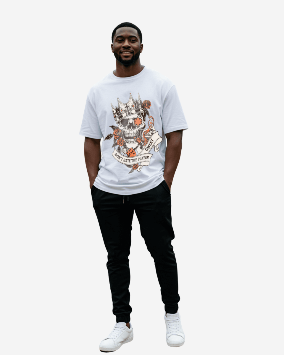 Camiseta extragrande para hombre G West Don't Hate Player