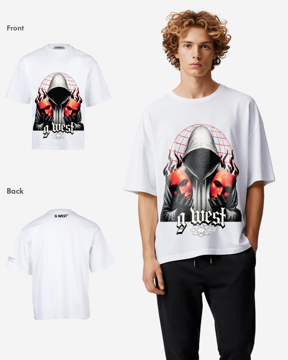 G WEST DOUBLE FACED OVERSIZED T-Shirt Mens G West