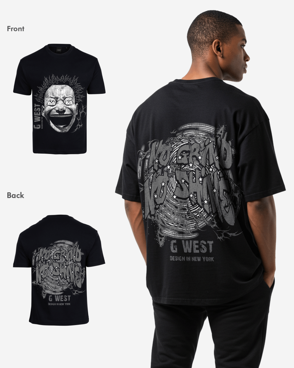 G West Mens Electrical Einstein Oversized Tee G West