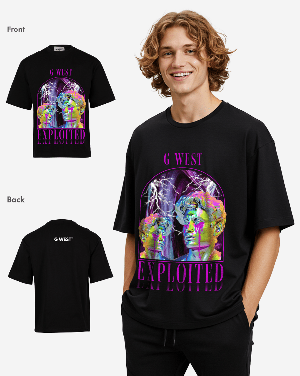 G WEST Exploited Oversized T-Shirt Mens G West