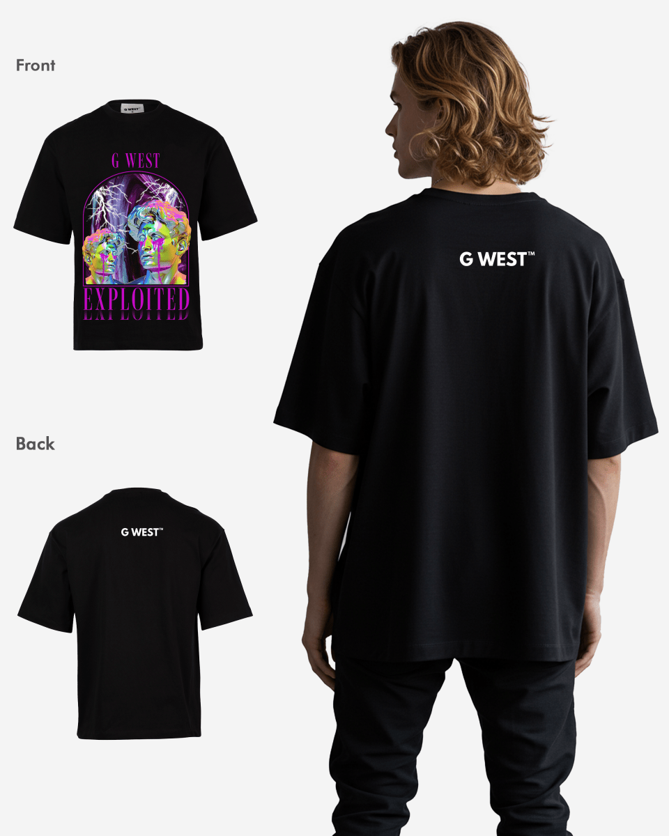 G WEST Exploited Oversized T-Shirt Mens G West