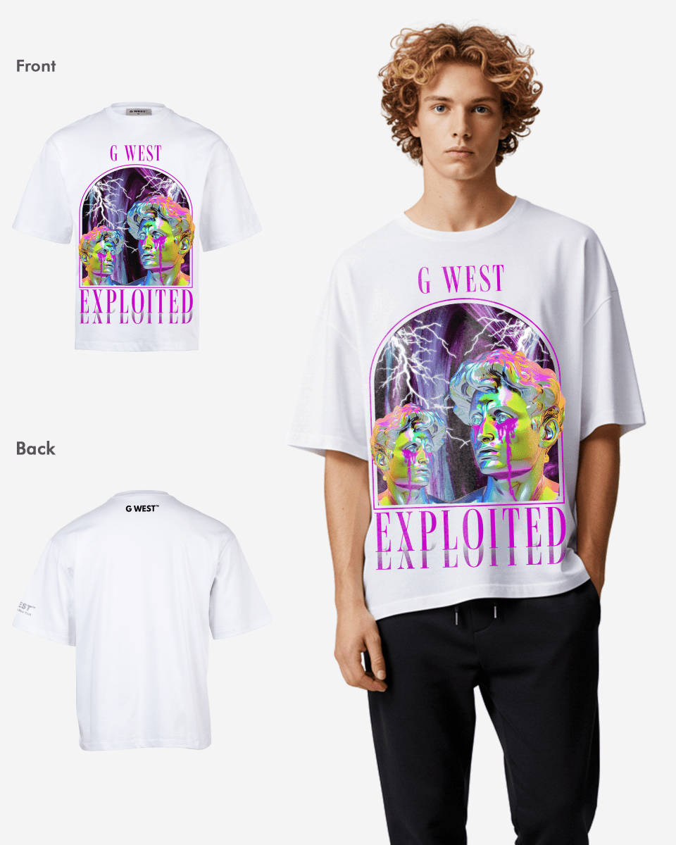 G WEST Exploited Oversized T-Shirt Mens G West