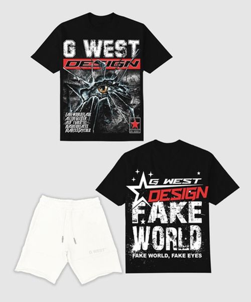 G West Fake World Tee & Short Set G West