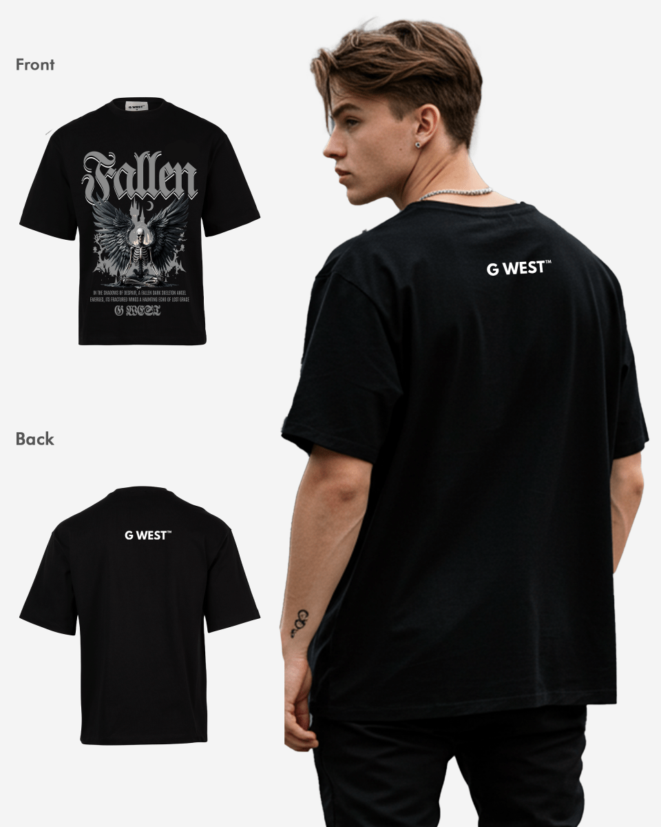 G WEST Fallen Oversized T-Shirt Mens G West