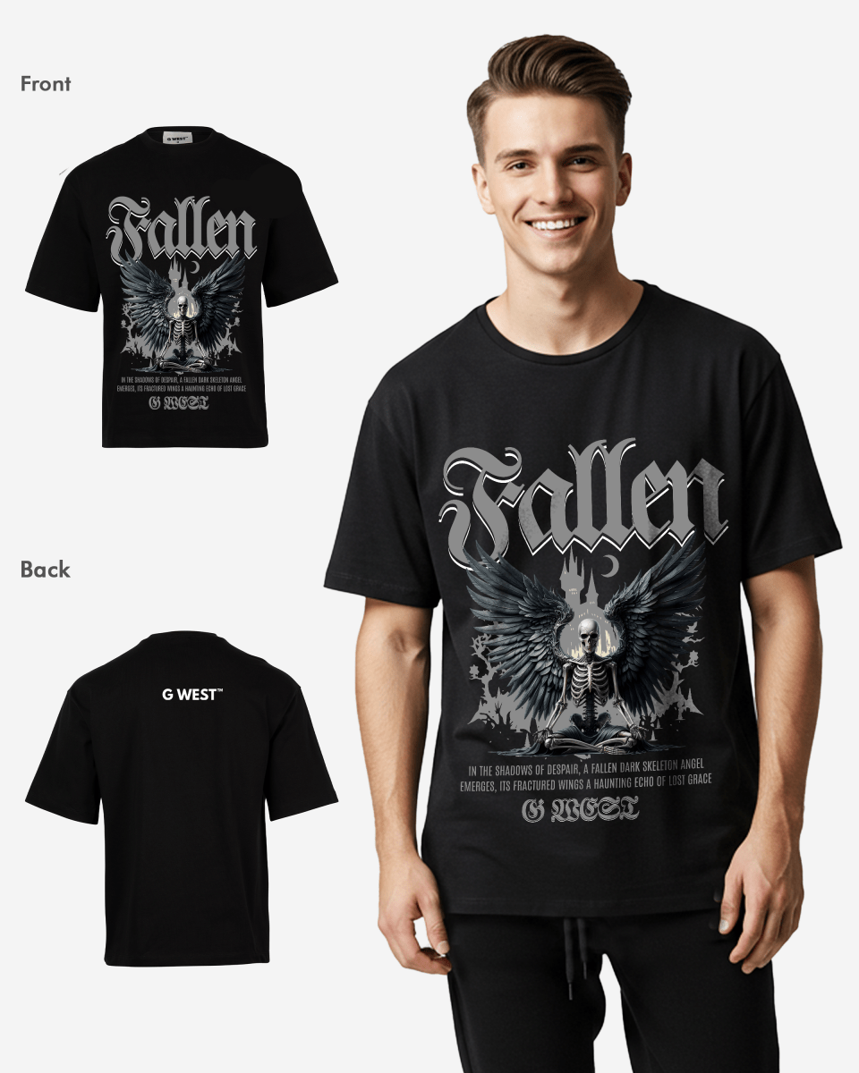 G WEST Fallen Oversized T-Shirt Mens G West