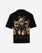 G West Mens Family Black Oversized  Tee G West