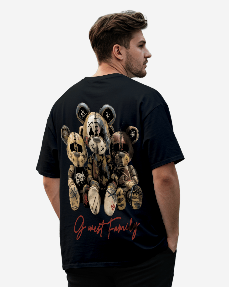 G West Family Black T-Shirt Big and Tall Mens G West