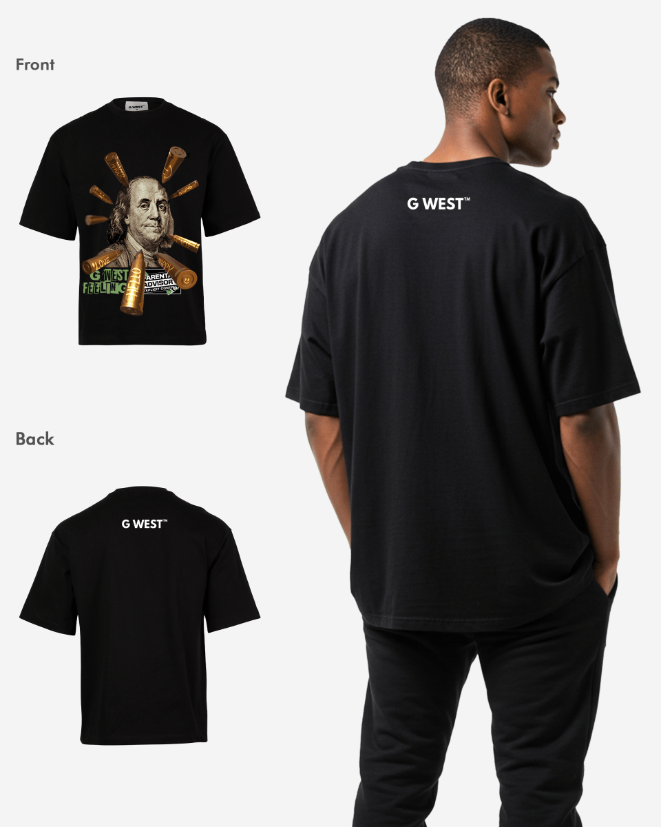 G WEST FEELING OVERSIZED T-Shirt Mens G West