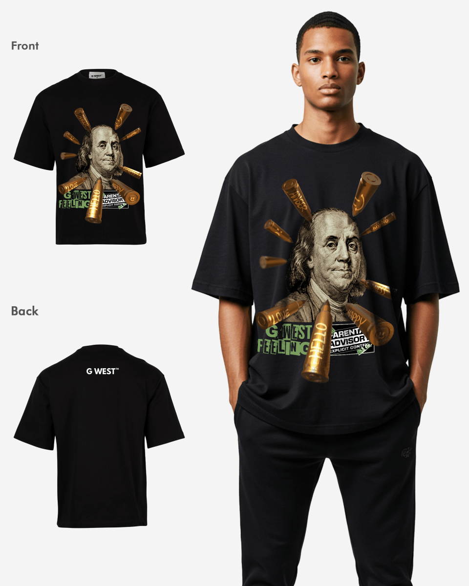 G WEST FEELING OVERSIZED T-Shirt Mens G West