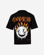 G West Fire Smile Life Style Oversized T-Shirt Mens G West