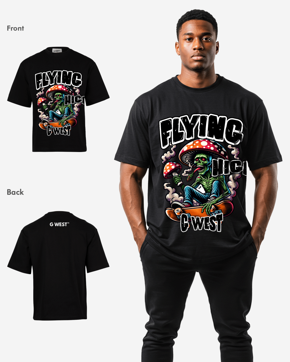 G WEST FLYING HIGH OVERSIZED T-Shirt Mens G West