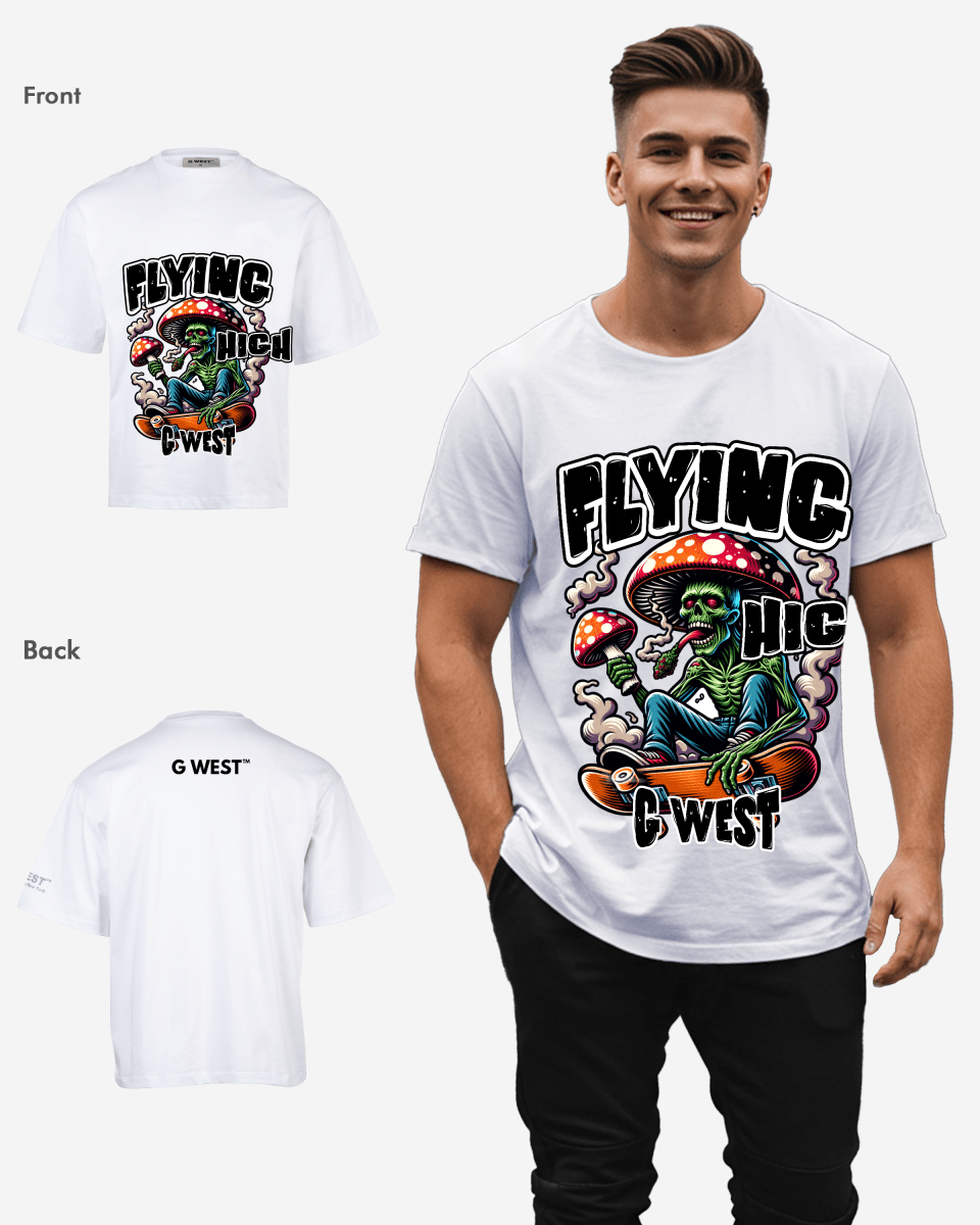 G WEST FLYING HIGH OVERSIZED T-Shirt Mens G West