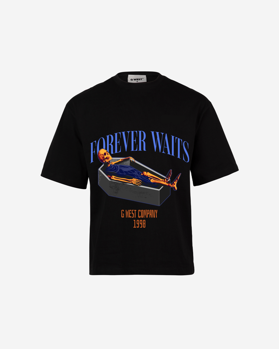G WEST Forever Waits Oversized T-Shirt Mens G West