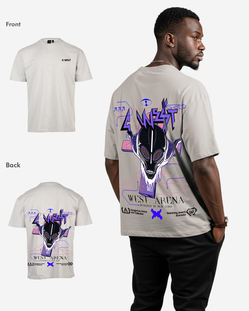 G West Future Journey Life Style Oversized T-Shirt Mens Style G West
