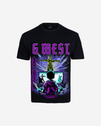 G West Game of G Baby Blue Black Oversized T-Shirt Mens G West