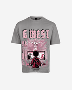 G West Game of G Baby Blue Black Oversized T-Shirt Mens G West