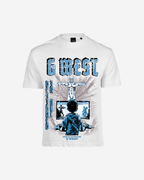 G West Game of G Baby Blue Black Oversized T-Shirt Mens G West