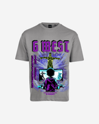 G West Game of G Baby Blue Black Oversized T-Shirt Mens G West