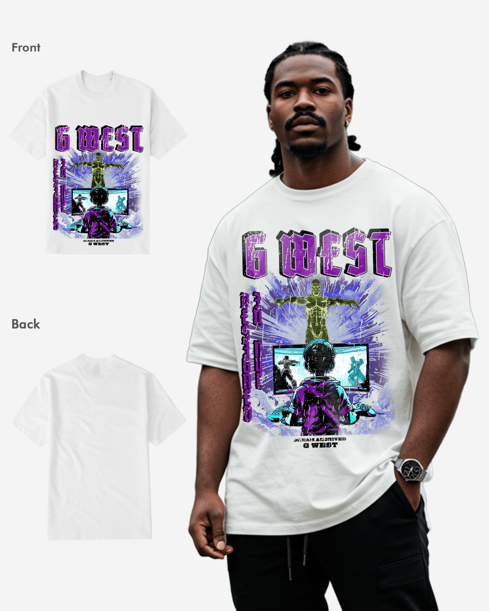 G West Game of G Purple T-Shirt Big and Tall Mens G West