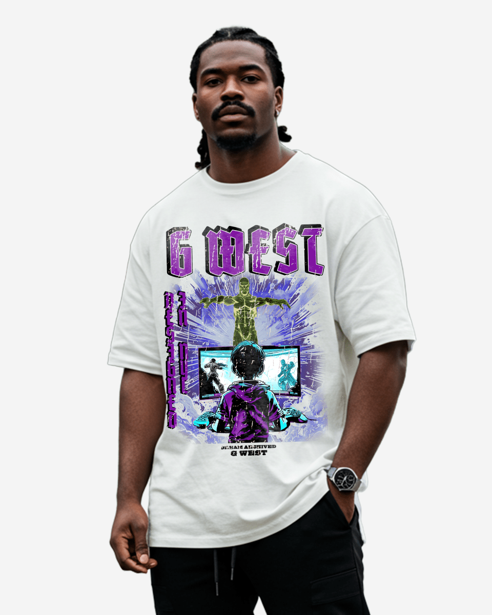 G West Game of G Purple T-Shirt Big and Tall Mens G West