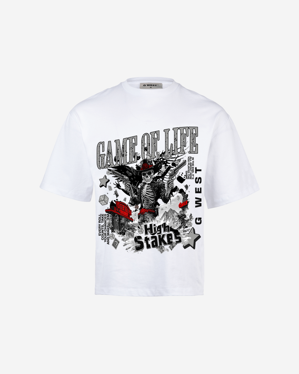 G West Game Of Life Oversized T-Shirt Mens G West