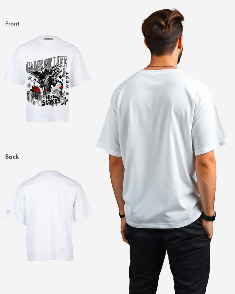 G West Game Of Life Oversized T-Shirt Mens G West