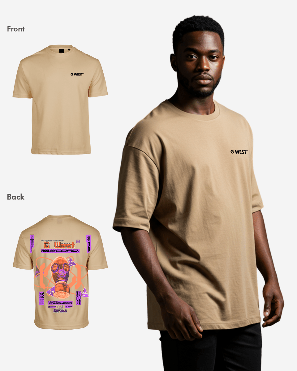 G West Gas Helmetlife Style Oversized T-Shirt Mens G West