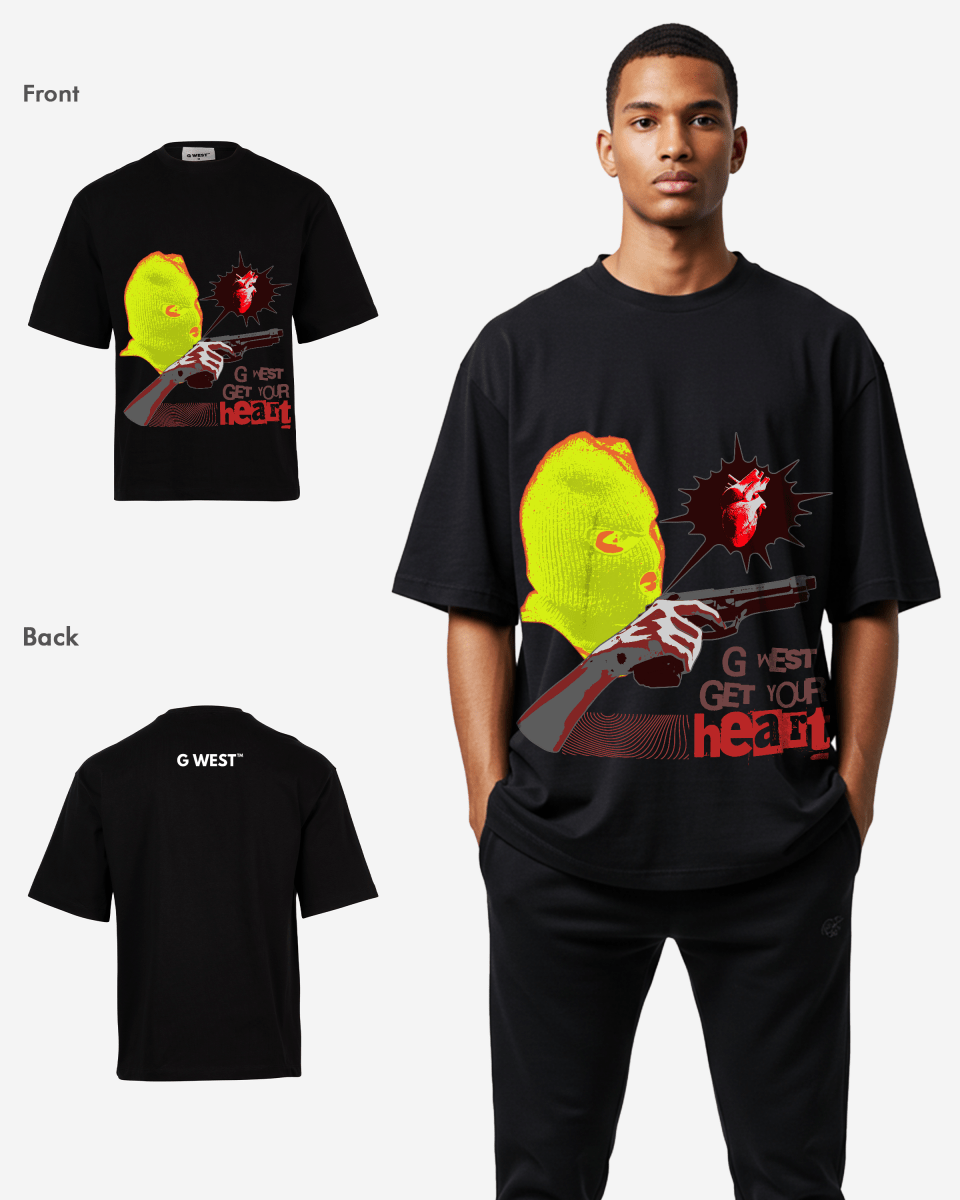 G WEST GET YOUR HEART OVERSIZED T-Shirt Mens G West