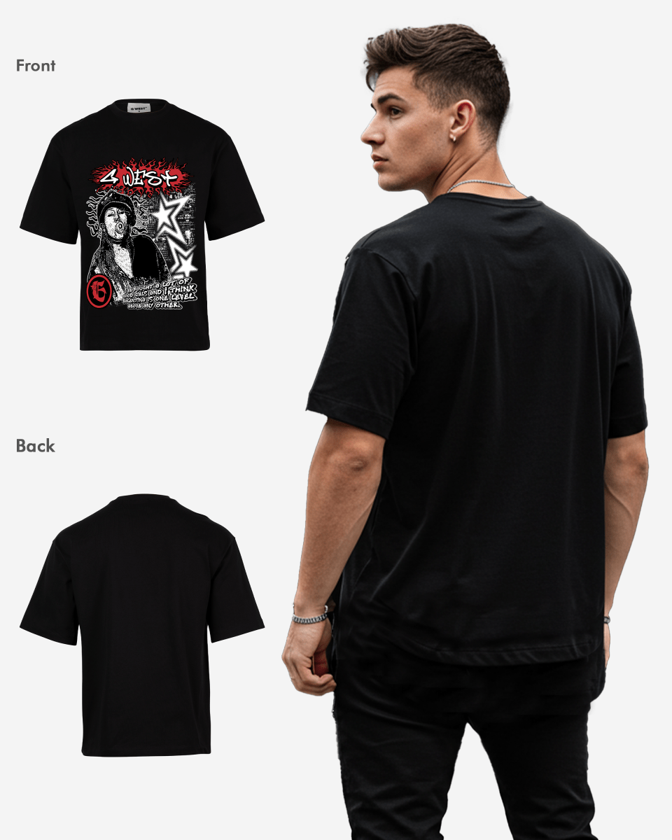 G West Graffiti Heat Oversized Tee G West