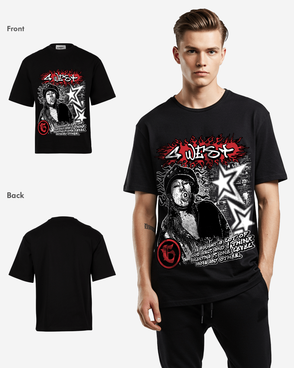 G West Graffiti Heat Oversized Tee G West