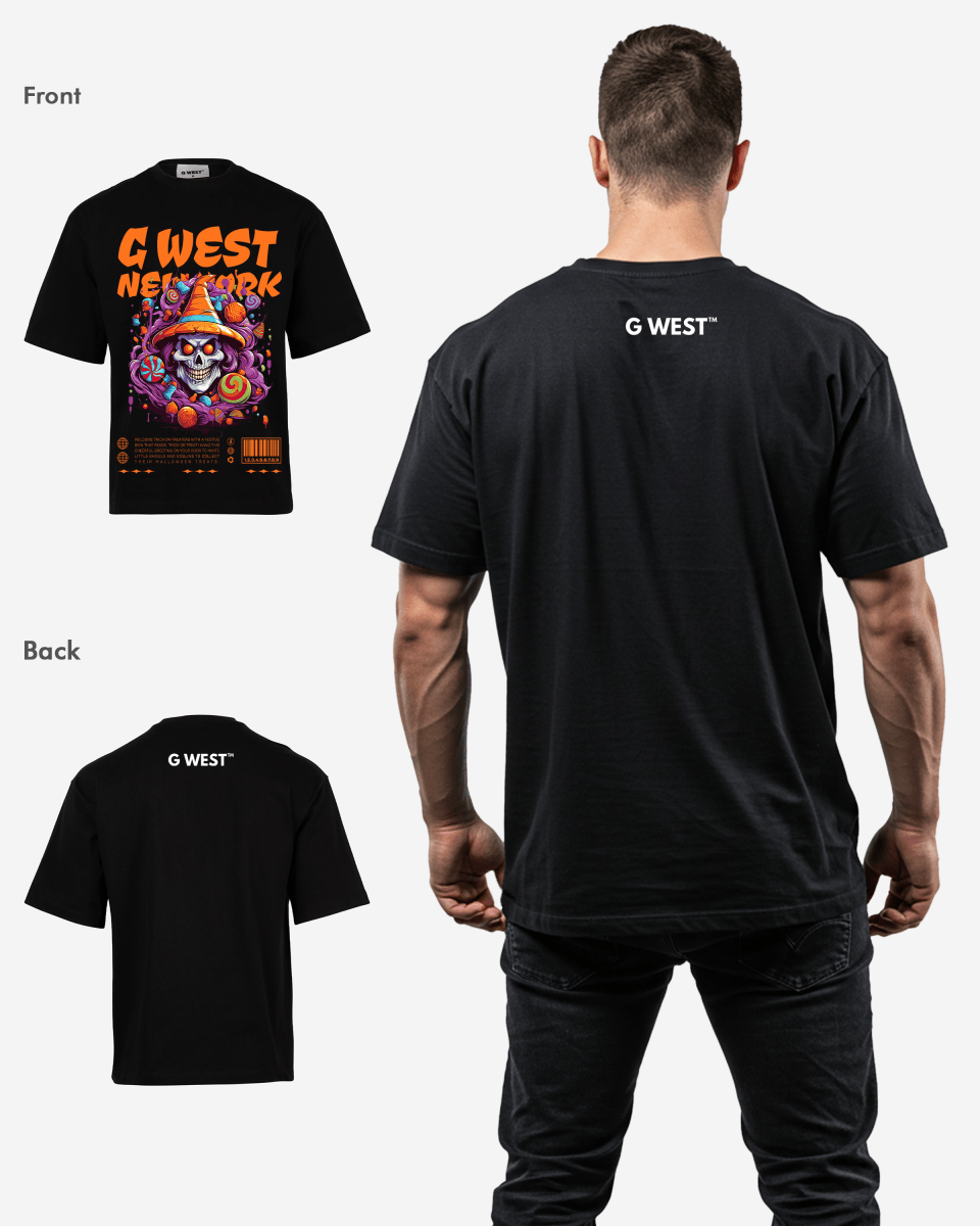 G WEST HALLOWEEN OVERSIZED T-Shirt Mens G West