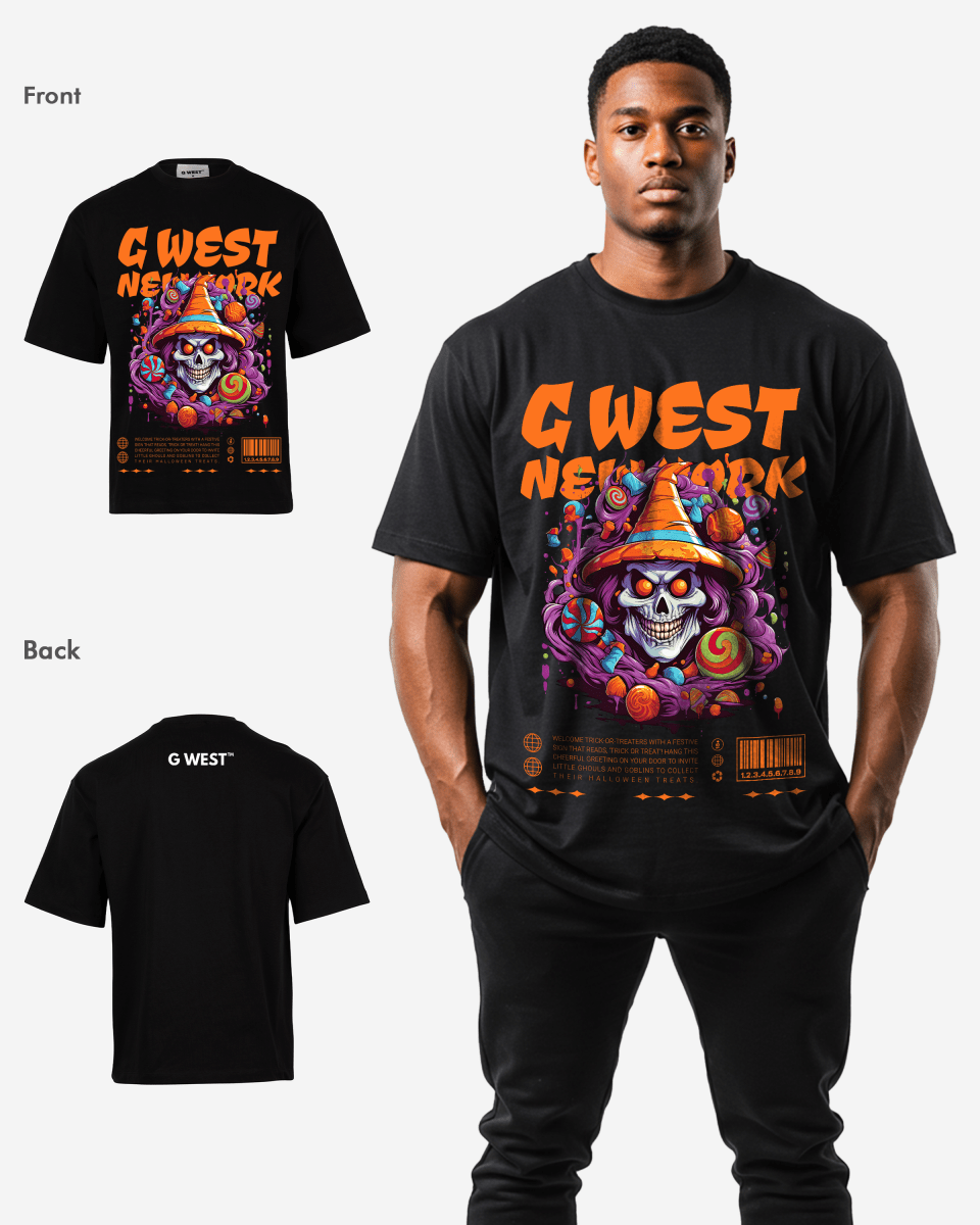 G WEST HALLOWEEN OVERSIZED T-Shirt Mens G West